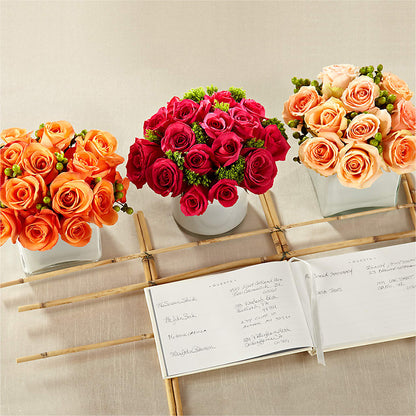 Dawn Rose Centerpiece –  Simply Flowers, Los Angeles CA